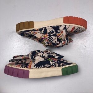 FARM RIO Multicolor Birds Mule Sneaker with Bow
